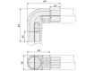 Immagine di Connettore interno angolo 90° per GF-N